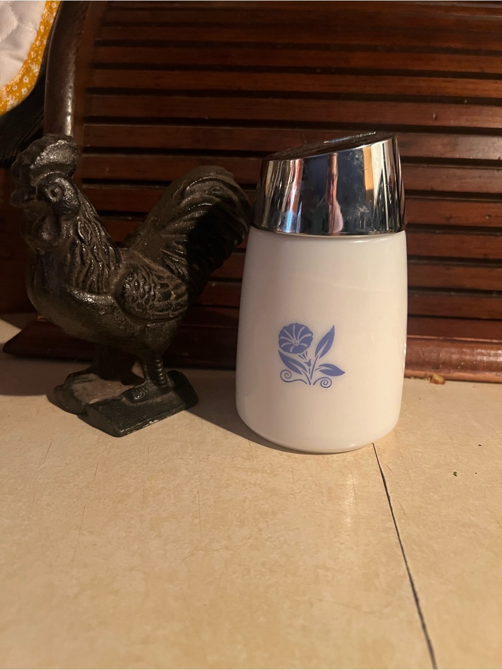 vintage Dripcut Starline milk glass sugar shaker dispenser from Santa Barbara